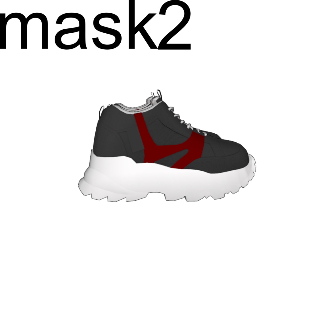 【真央専用】boots mask 好きな色にできる! デフォルトブーツ色改変用マスクテクスチャ 7種