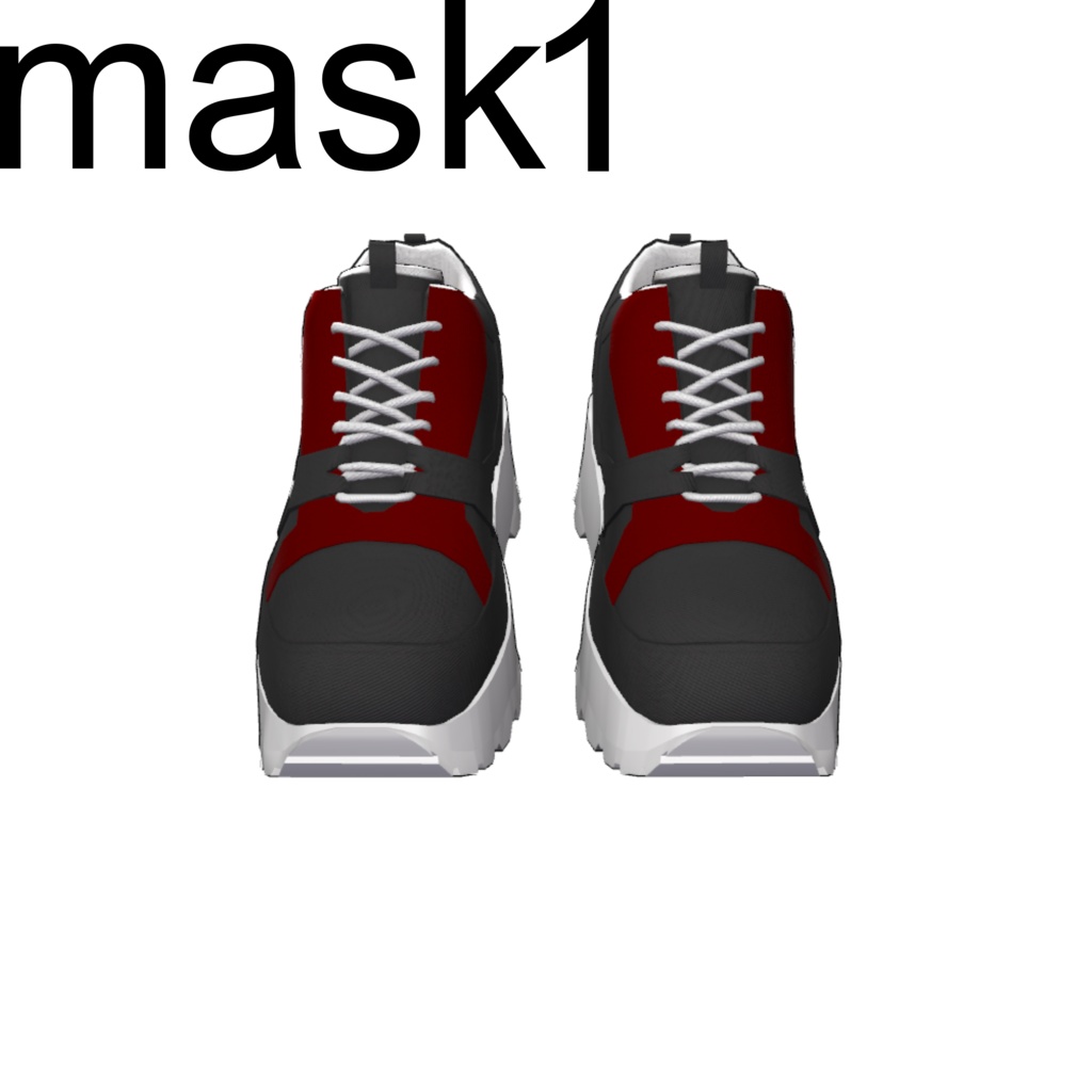 【真央専用】boots mask 好きな色にできる! デフォルトブーツ色改変用マスクテクスチャ 7種