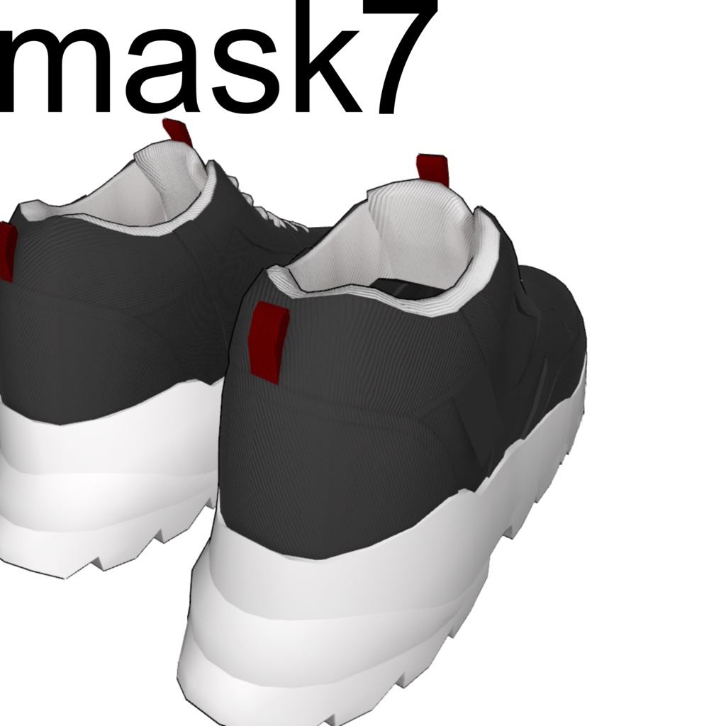 【真央専用】boots mask 好きな色にできる! デフォルトブーツ色改変用マスクテクスチャ 7種