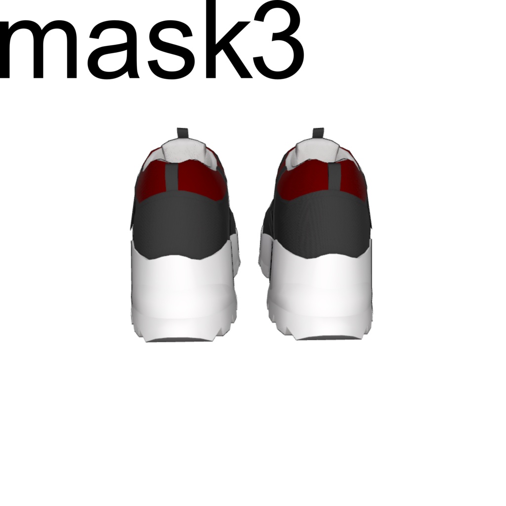【真央専用】boots mask 好きな色にできる! デフォルトブーツ色改変用マスクテクスチャ 7種