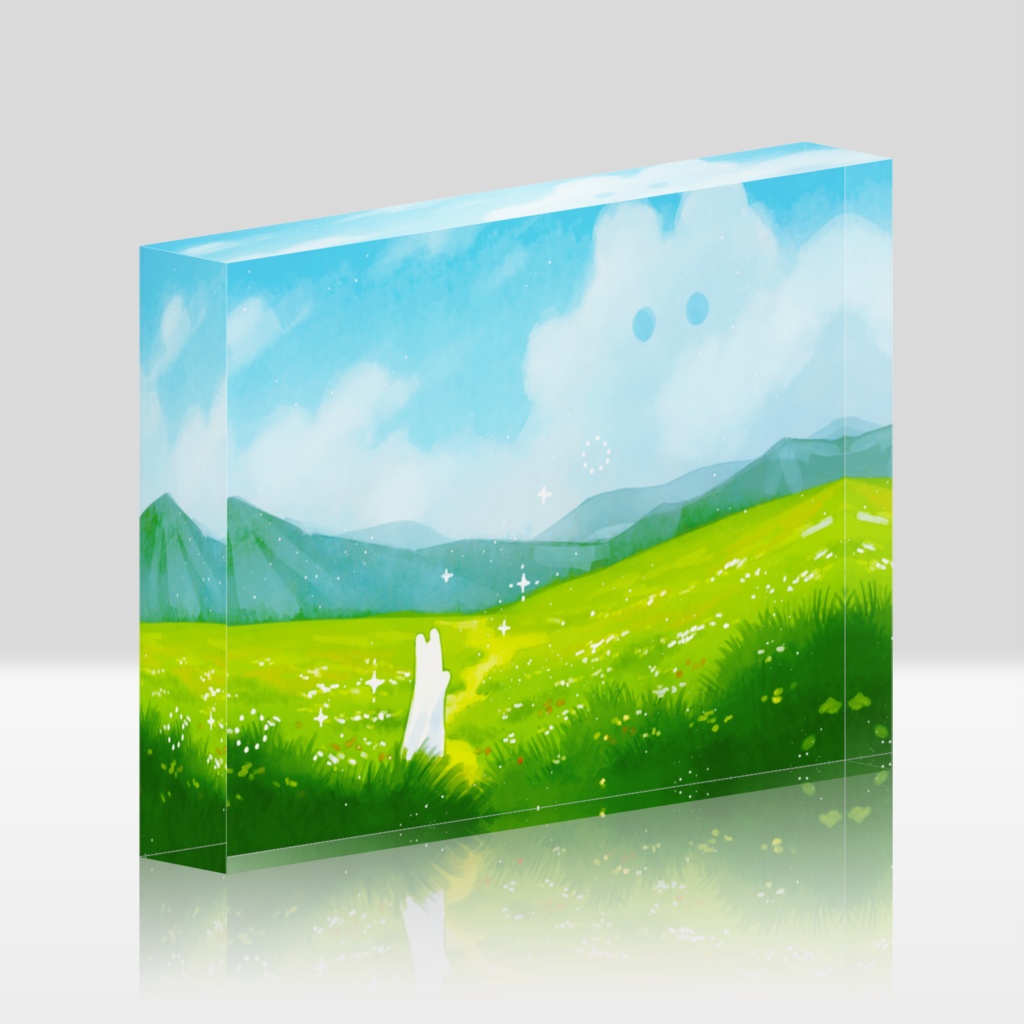 新緑ひるさがり　アクリルブロック