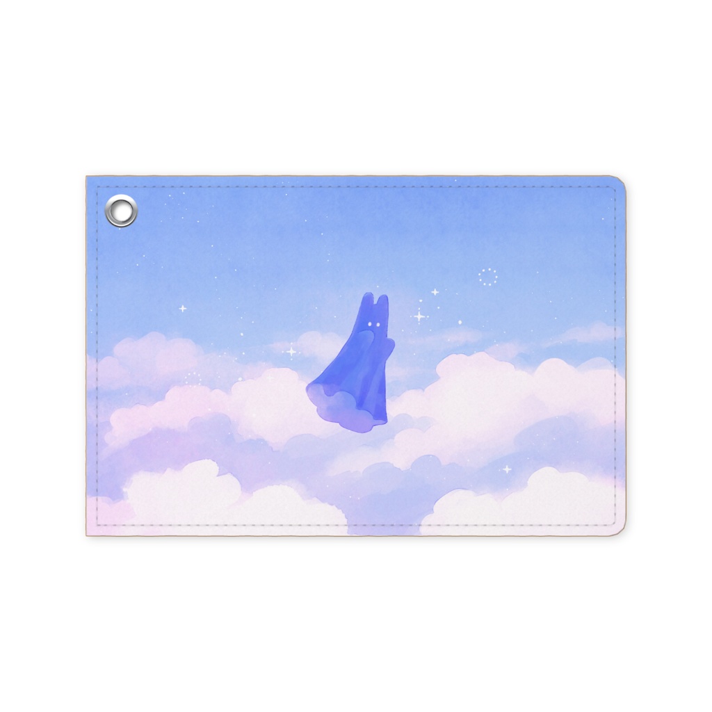 寝起きのくろくも　パスケース