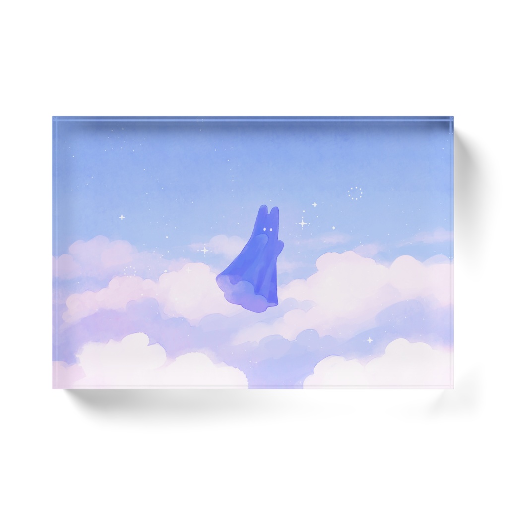 寝起きのくろくも アクリルブロック