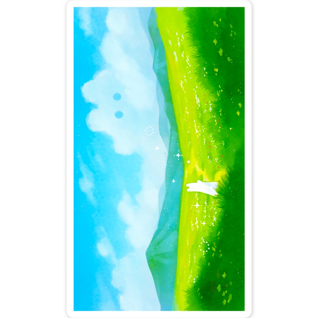 新緑ひるさがり ステッカー