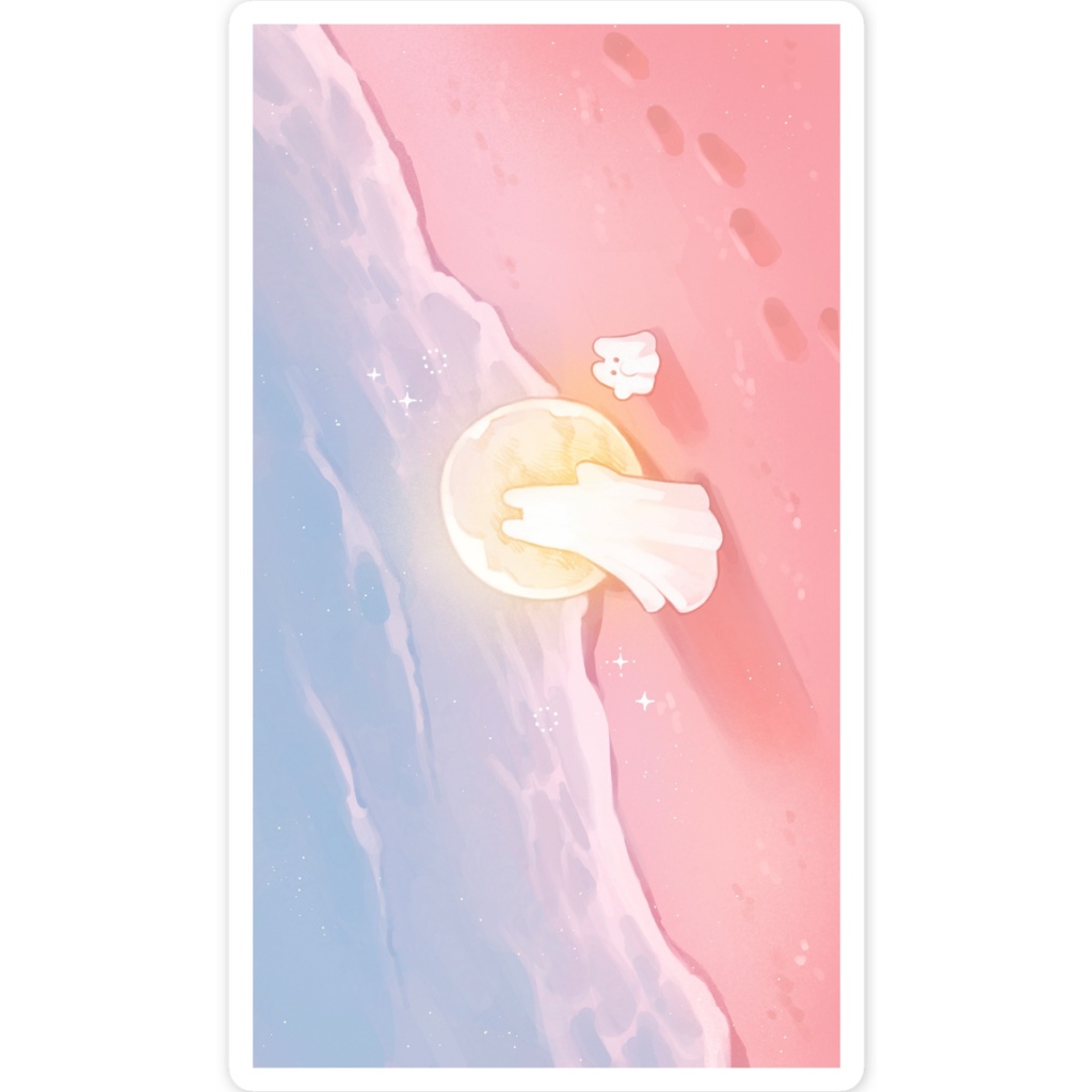 月転がし ステッカー