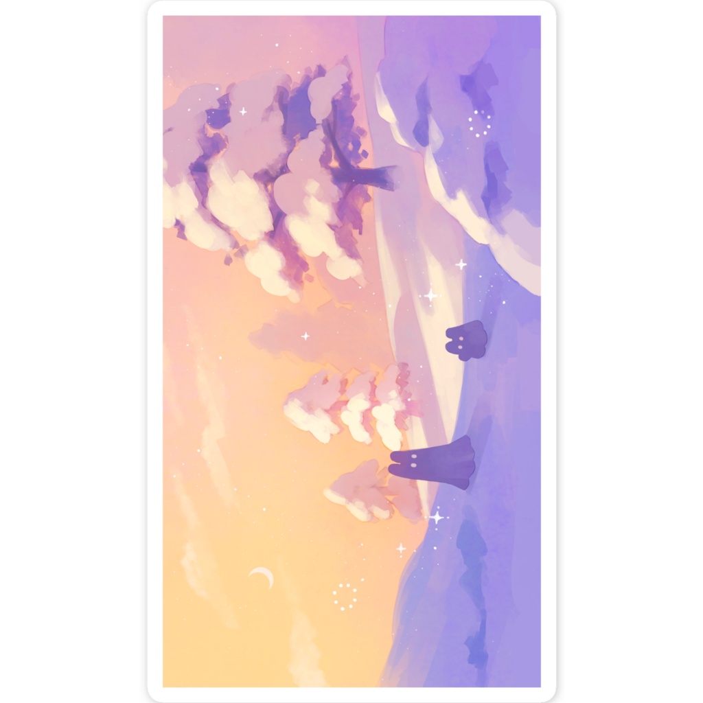 あさゆき散歩 ステッカー