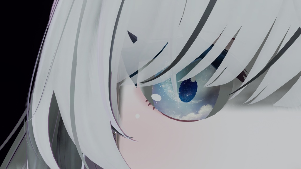 SkyMoon - Eye texture 暗闇で月が光る