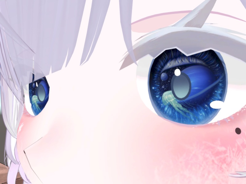 Jelly - Eye texture 暗闇でクラゲが光る