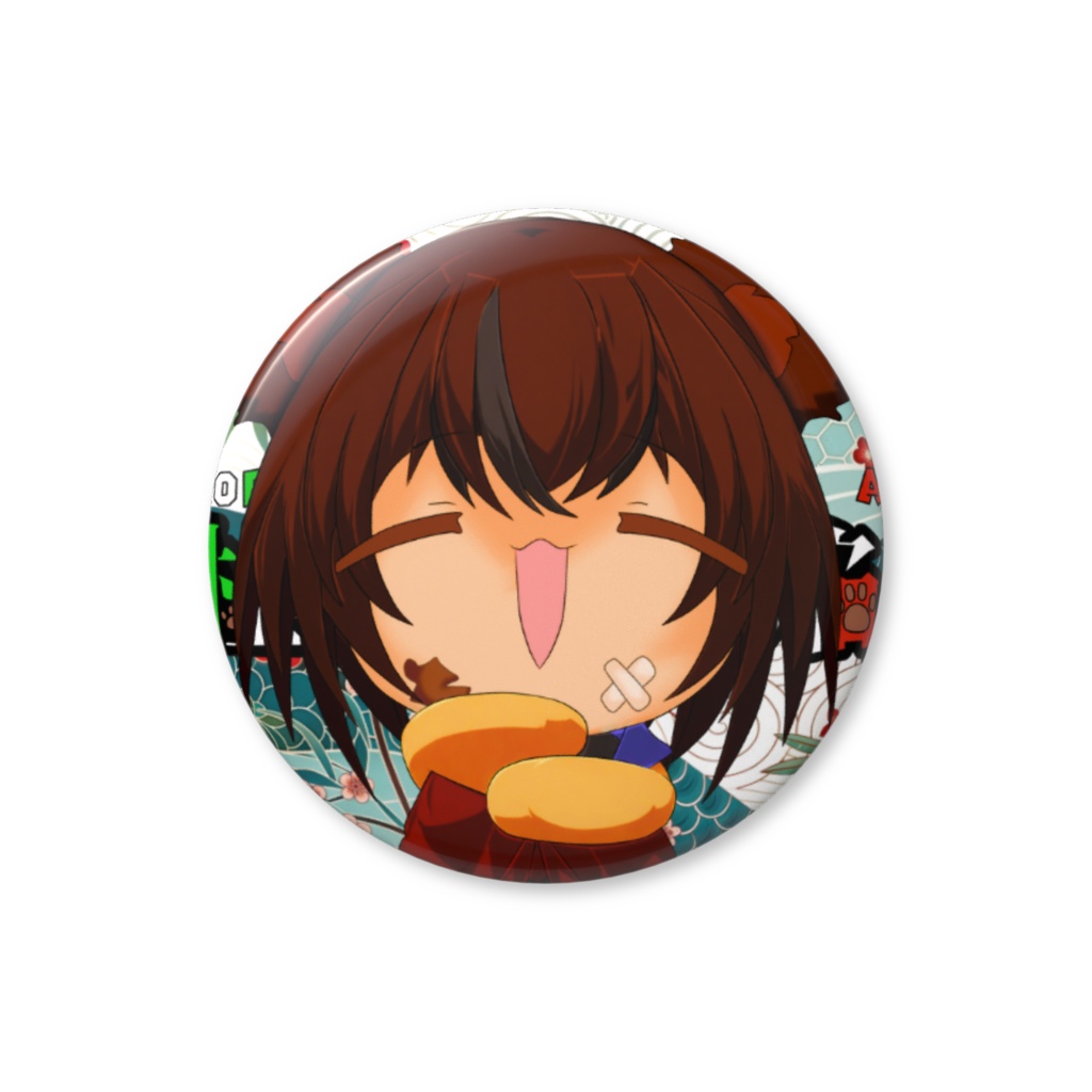 ふわっと缶バッジ；杜咲翠焔