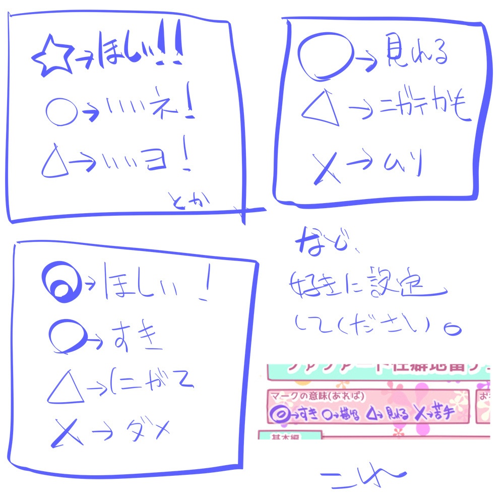 【素材】FA性癖地雷チェックシート【フリー】