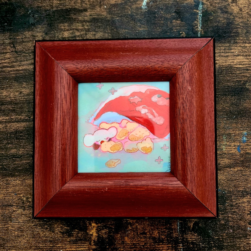 熱の緑原画「こまかなⅠ」
