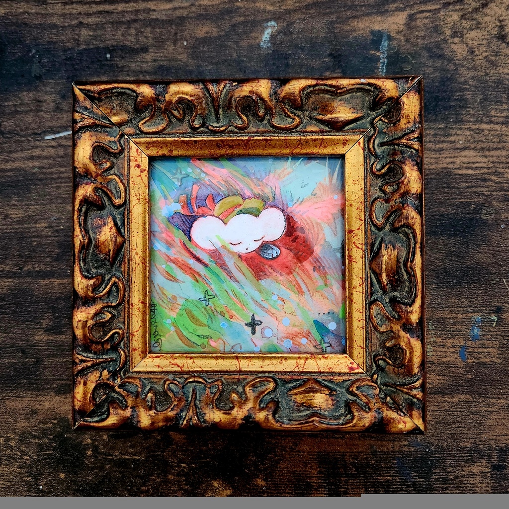 熱の緑原画「こまかなⅡ」