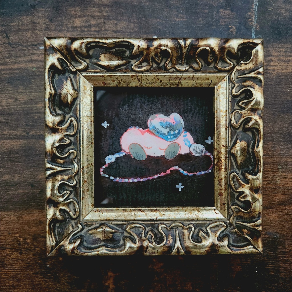 熱の緑原画「こまかなⅢ」