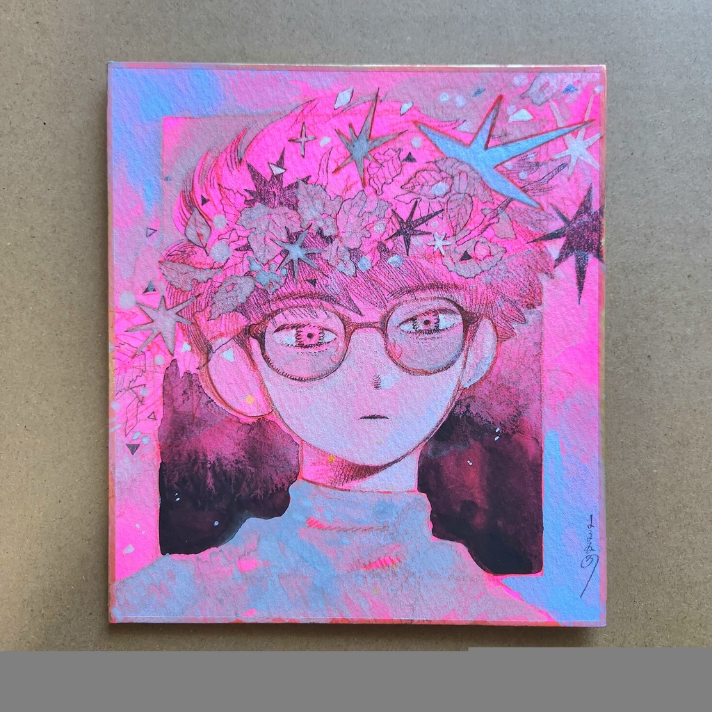 ミニ色紙原画①