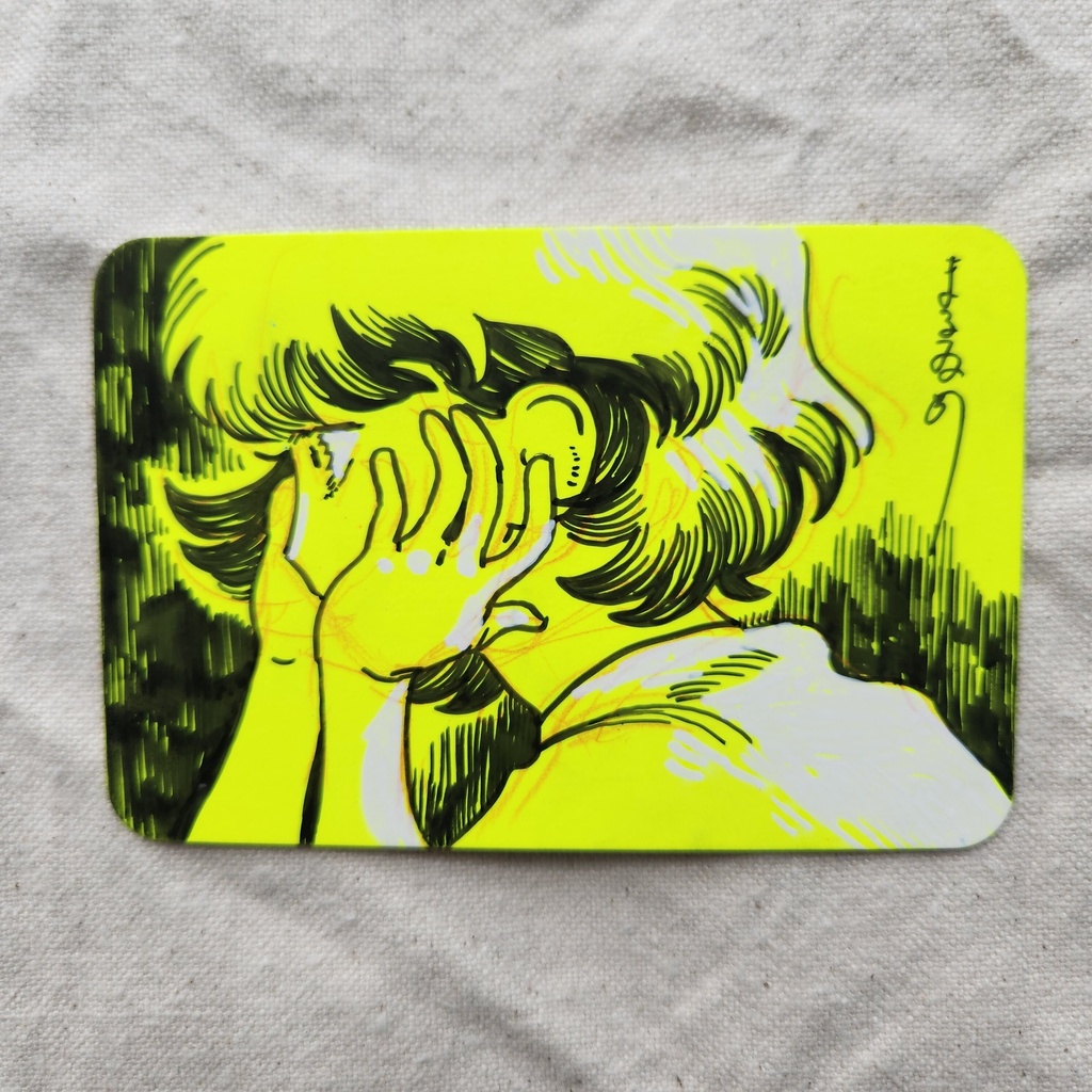 ドローイング原画(蛍光イエロー)