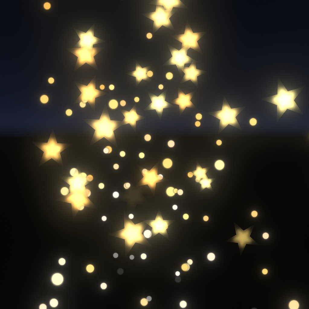 starry particle effect
