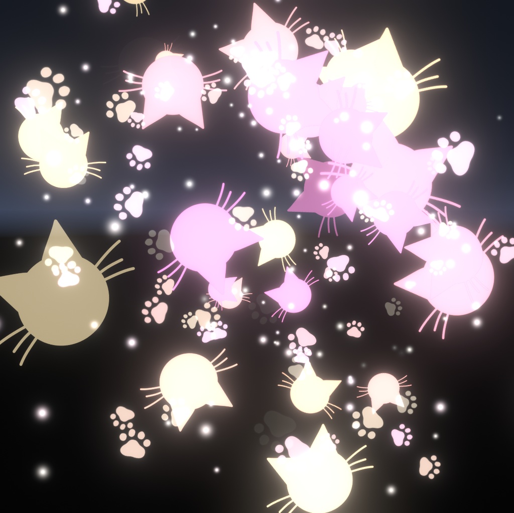 cat particle effect