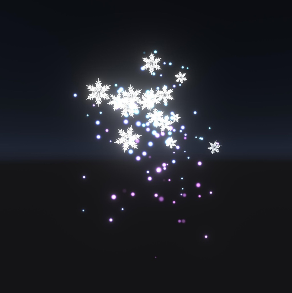 snowflake particle effect