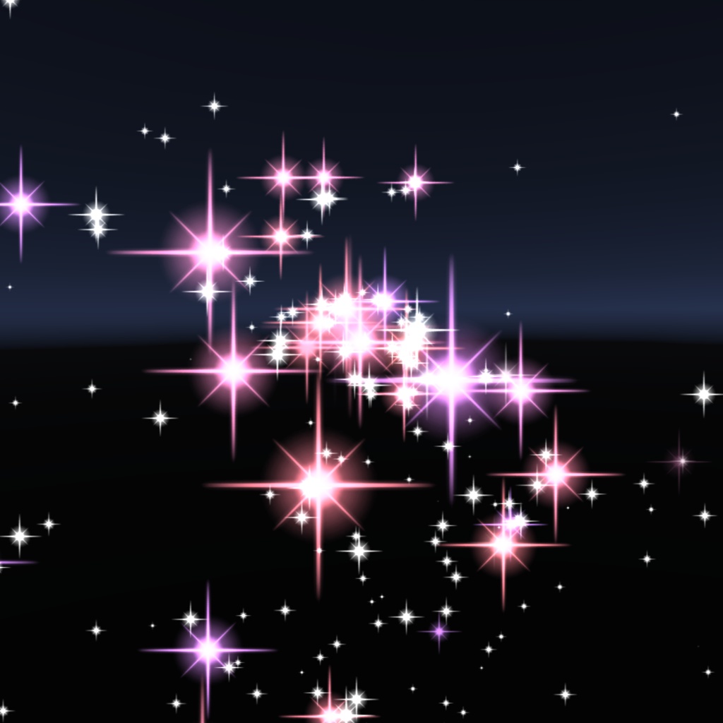 glittery particle effects