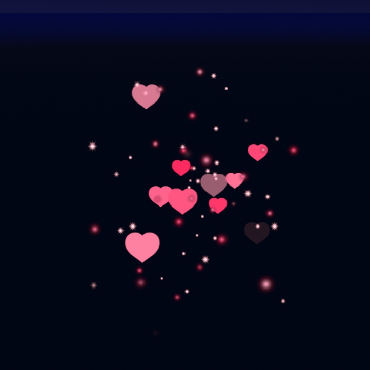 heart particle trail