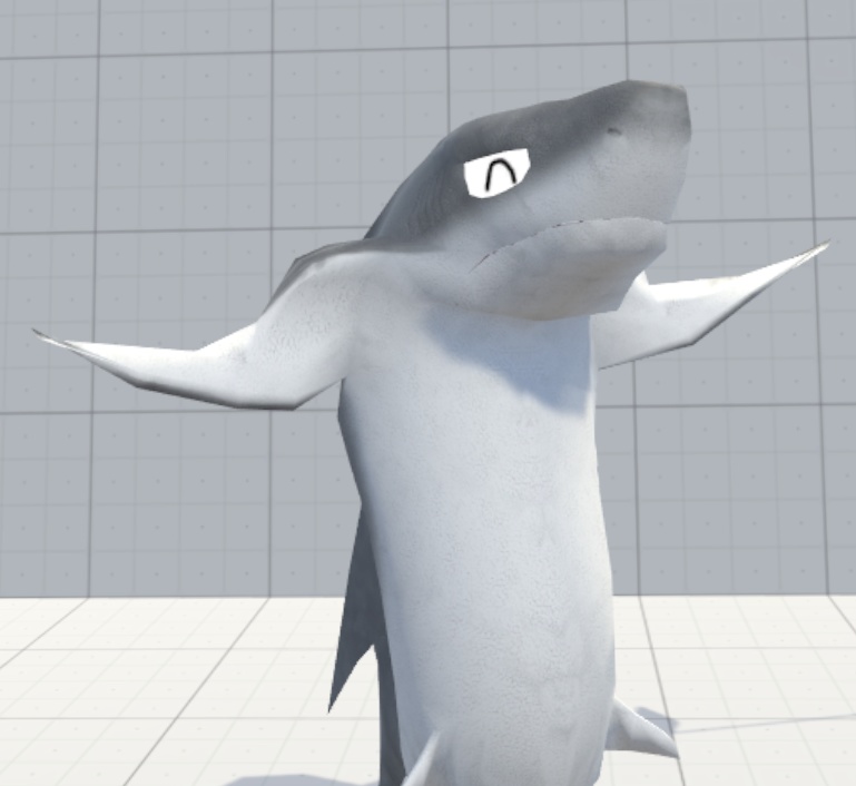 VRChat用アバター「コライダージャンプをするシャーくん」【オリジナル3Dモデル】