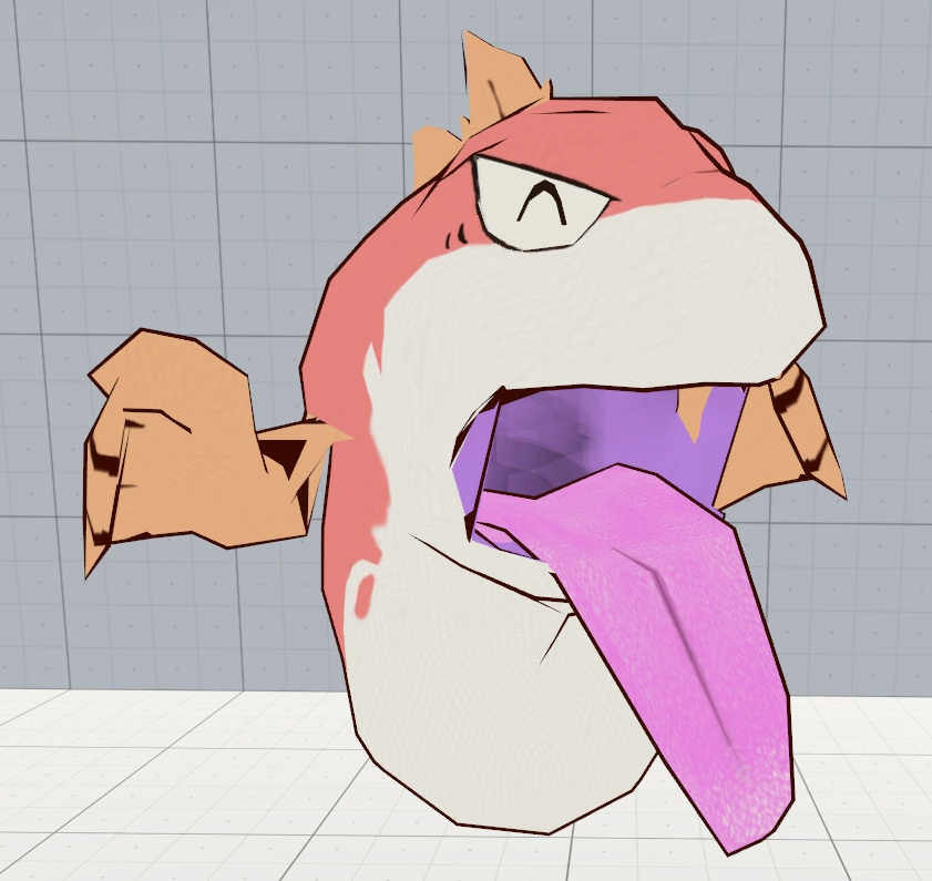 VRChat用アバター「うなぎ」通常版、シャドウ版【オリジナル3Dモデル】