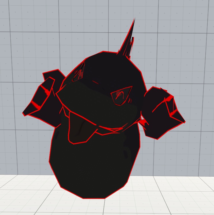 VRChat用アバター「うなぎ」通常版、シャドウ版【オリジナル3Dモデル】