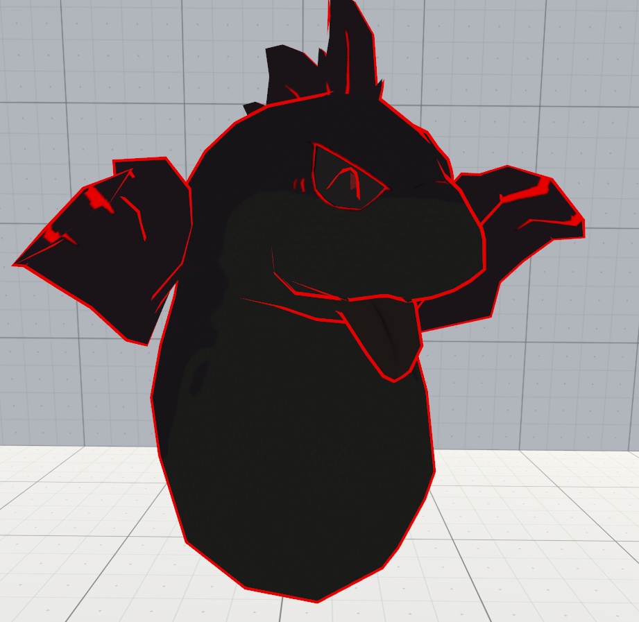 VRChat用アバター「うなぎ」通常版、シャドウ版【オリジナル3Dモデル】