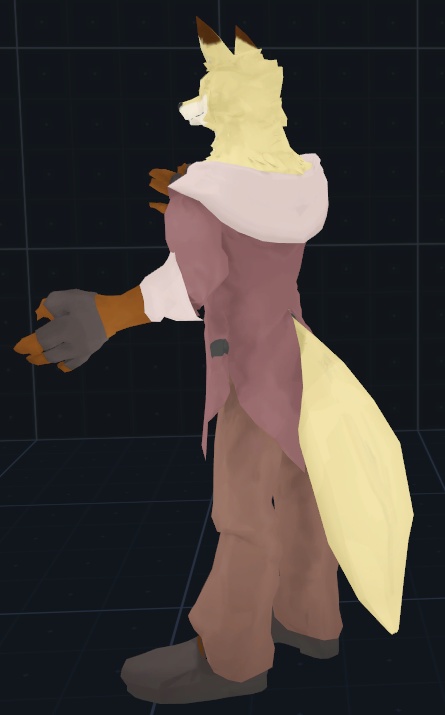 VRChat用アバター「ルーナルー」【オリジナル3Dモデル】