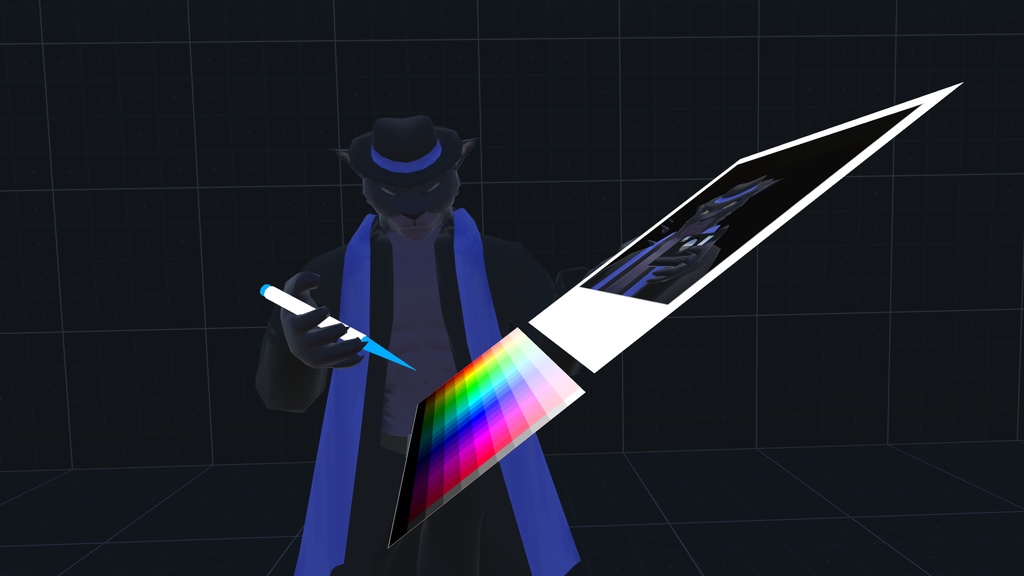 VRChat用「撮れる!描ける!インスタントカメラ(ポラロイドカメラ)2.0」【アバター用アクセサリー】(旧バージョン)