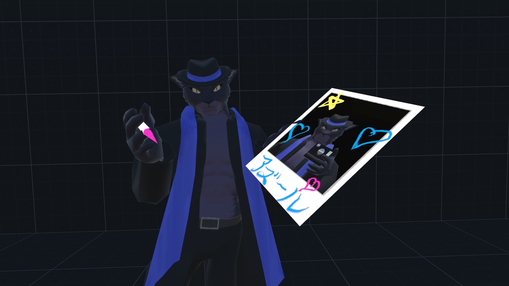 VRChat用「撮れる!描ける!インスタントカメラ(ポラロイドカメラ)2.0」【アバター用アクセサリー】(旧バージョン)