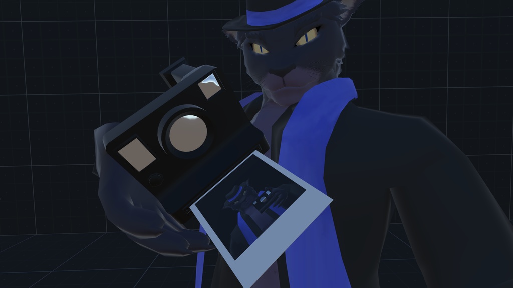 VRChat用「撮れる!描ける!インスタントカメラ(ポラロイドカメラ)2.0」【アバター用アクセサリー】(旧バージョン)