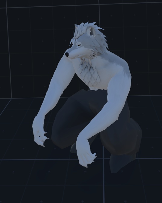 VRChat用アバター「ファルカス」(クエスト設定ファイル+2.0バージョン)【オリジナル3Dモデル】