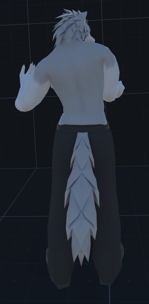 VRChat用アバター「ファルカス」(クエスト設定ファイル+2.0バージョン)【オリジナル3Dモデル】