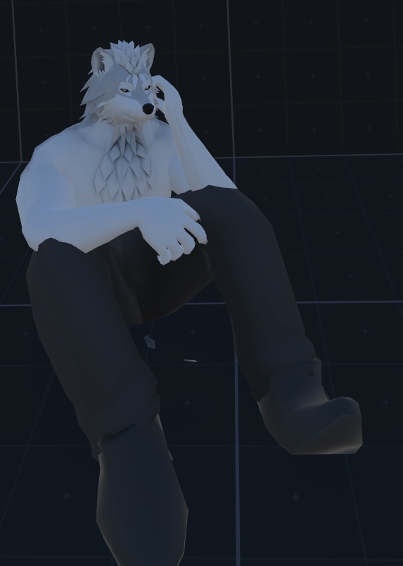 VRChat用アバター「ファルカス」(クエスト設定ファイル+2.0バージョン)【オリジナル3Dモデル】