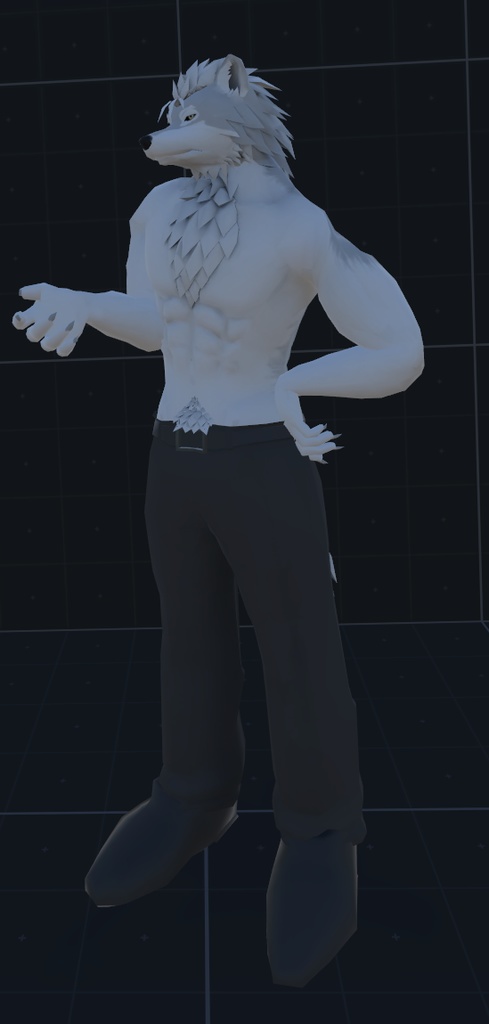 VRChat用アバター「ファルカス」(クエスト設定ファイル+2.0バージョン)【オリジナル3Dモデル】