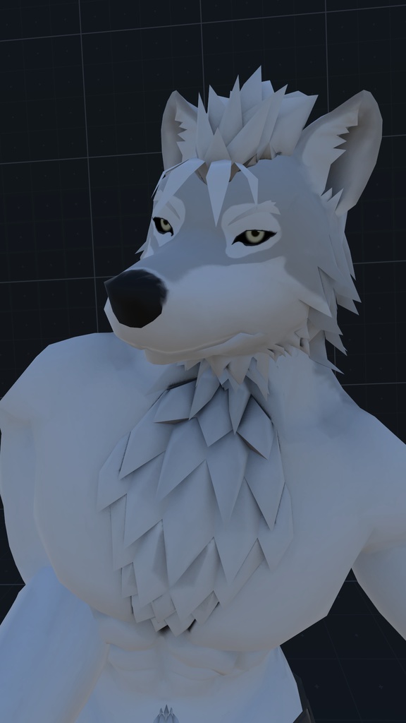 VRChat用アバター「ファルカス」(クエスト設定ファイル+2.0バージョン)【オリジナル3Dモデル】