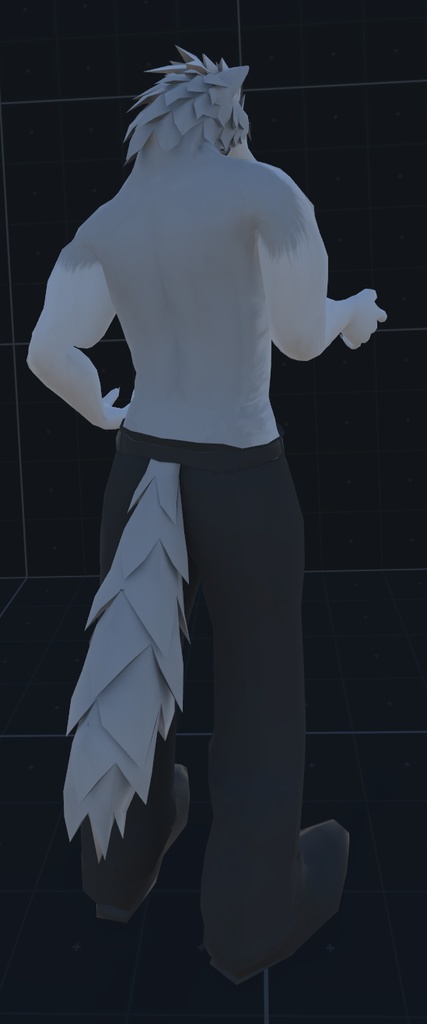 VRChat用アバター「ファルカス」(クエスト設定ファイル+2.0バージョン)【オリジナル3Dモデル】