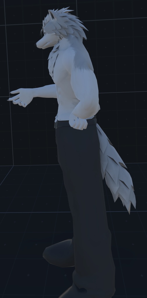 VRChat用アバター「ファルカス」(クエスト設定ファイル+2.0バージョン)【オリジナル3Dモデル】