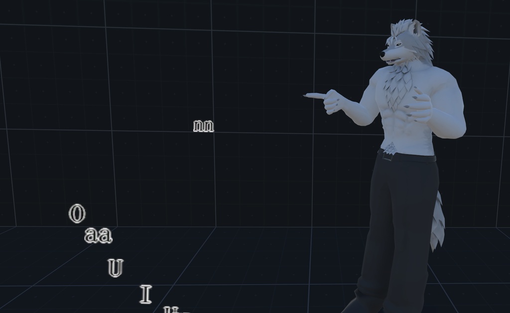 VRChat用アバター「言霊を飛ばすファルカス」(音素パーティクル+3.0バージョン)【オリジナル3Dモデル】
