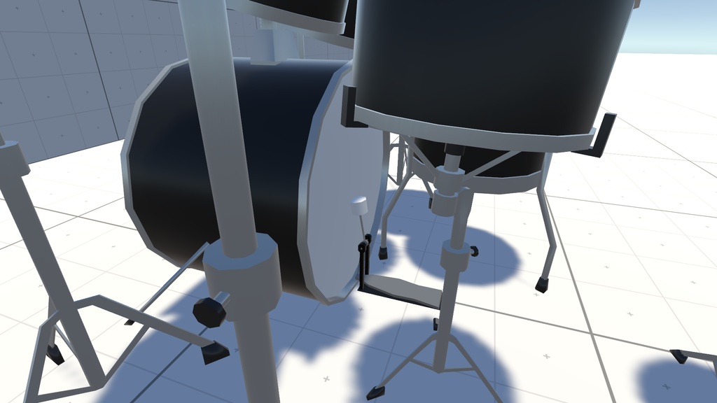 VRChat用アバター「ドラムを叩くファルカス」(演奏できるドラム+3.0バージョン)【オリジナル3Dモデル】(旧バージョン)