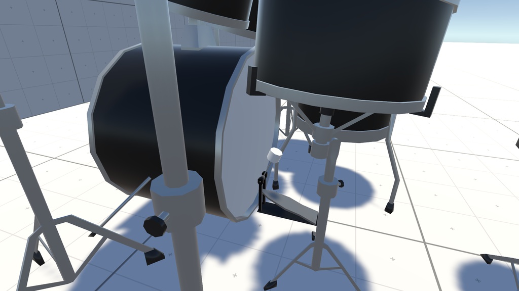 VRChat用アバター「ドラムを叩くファルカス」(演奏できるドラム+3.0バージョン)【オリジナル3Dモデル】(旧バージョン)