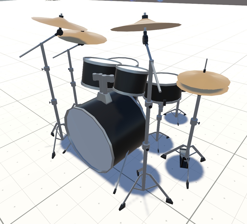 VRChat用アバター「ドラムを叩くファルカス」(演奏できるドラム+3.0バージョン)【オリジナル3Dモデル】(旧バージョン)