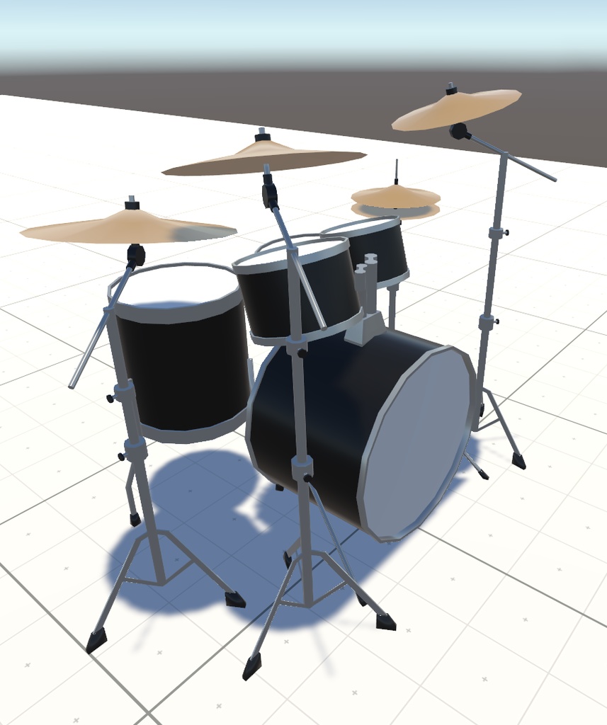 VRChat用アバター「ドラムを叩くファルカス」(演奏できるドラム+3.0バージョン)【オリジナル3Dモデル】(旧バージョン)