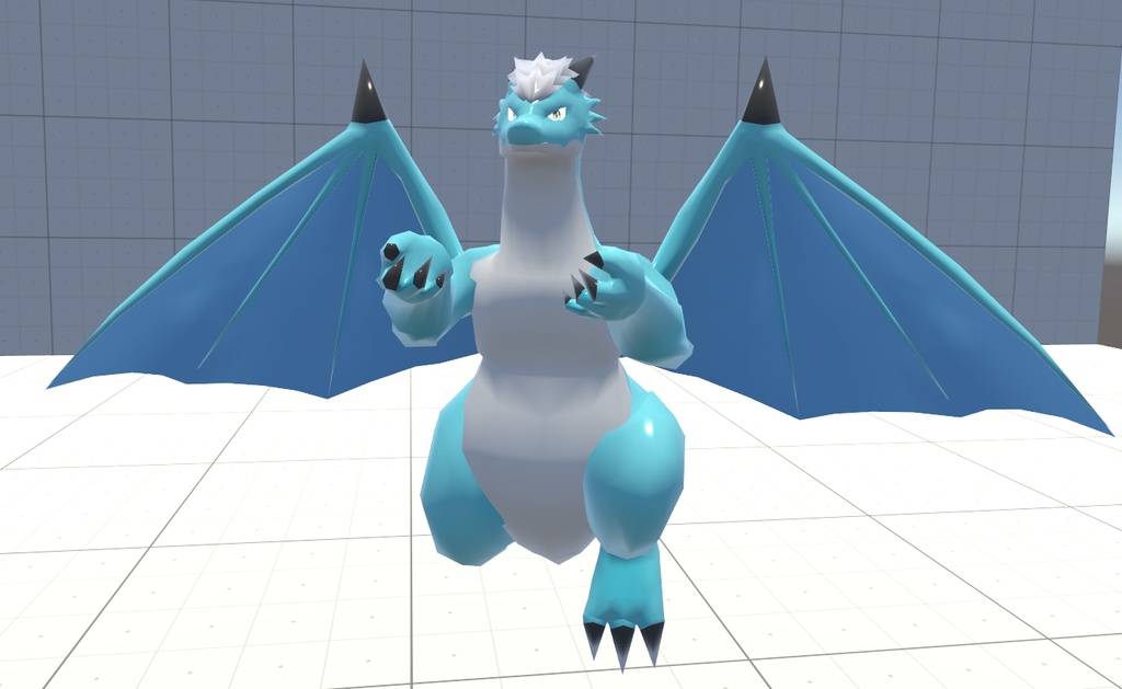 VRChat用アバター「飛べる軍竜ケモラスVer.2」【オリジナル3Dモデル】
