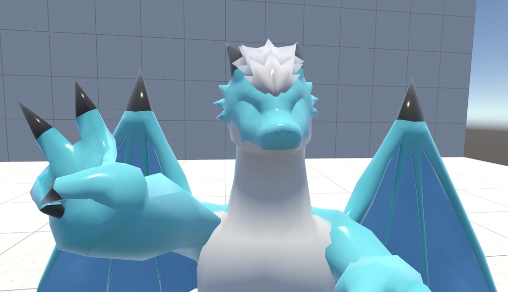 VRChat用アバター「飛べる軍竜ケモラスVer.2」【オリジナル3Dモデル】