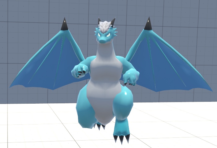 VRChat用アバター「飛べる軍竜ケモラスVer.2」【オリジナル3Dモデル】