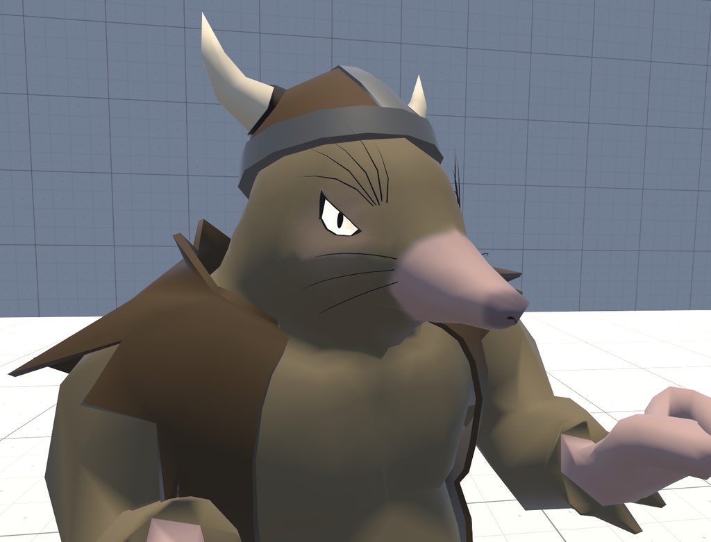 VRChat用アバター「叩けるモグラ」(モグラたたきギミック)(Physbone対応)【オリジナル3Dモデル】