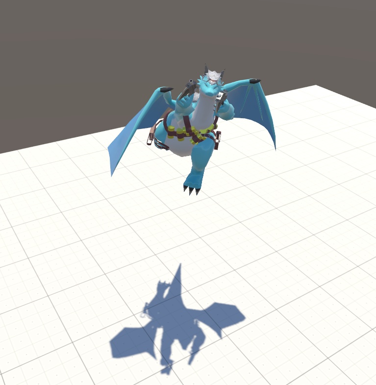 VRChat用アバター「撃てる軍竜ケモラスVer.3」【オリジナル3Dモデル】