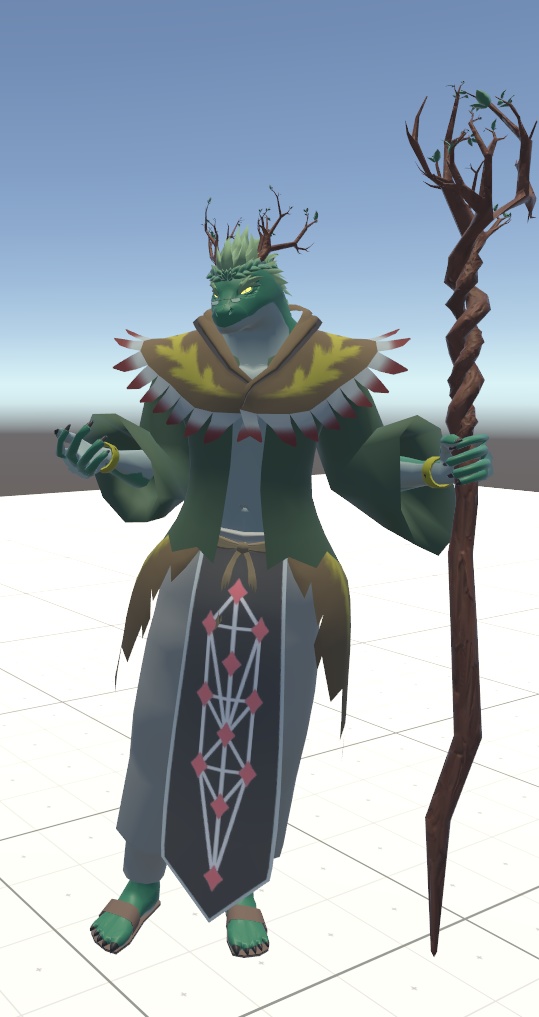 VRChat用アバター「どこでもお花見できるルイド・リーヴス」【オリジナル3Dモデル】